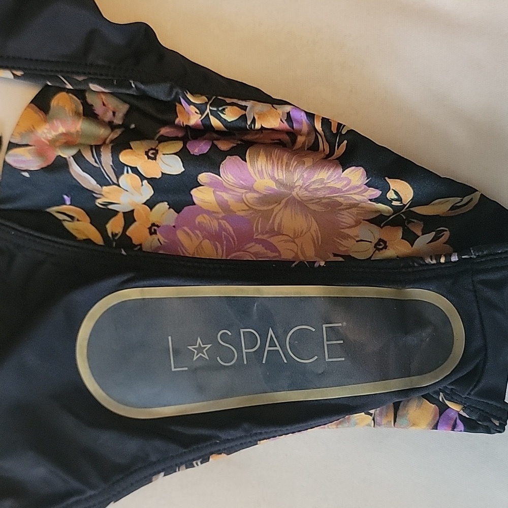 L*space Floral Bikini Bottom with Ring Accents - Picture 3 of 4